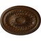 Ekena Millwork Saverne Ceiling Medallion, Hand-Painted Root Beer Crackle, 18 1/2"W x 13 1/2"H x 1 7/8"P CM18SARBC - alternate 1